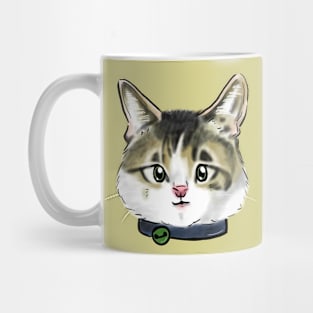 Stray Cat Head _ Bunniesmee Mug